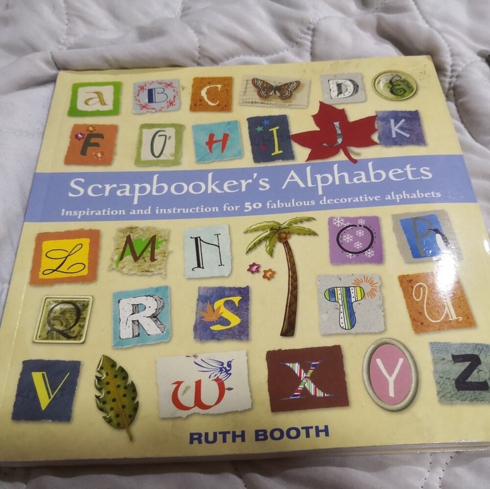 Scrapbooker's Alphabet Lettering Guide Ruth Bloom Hobby Casual Indoor Activity